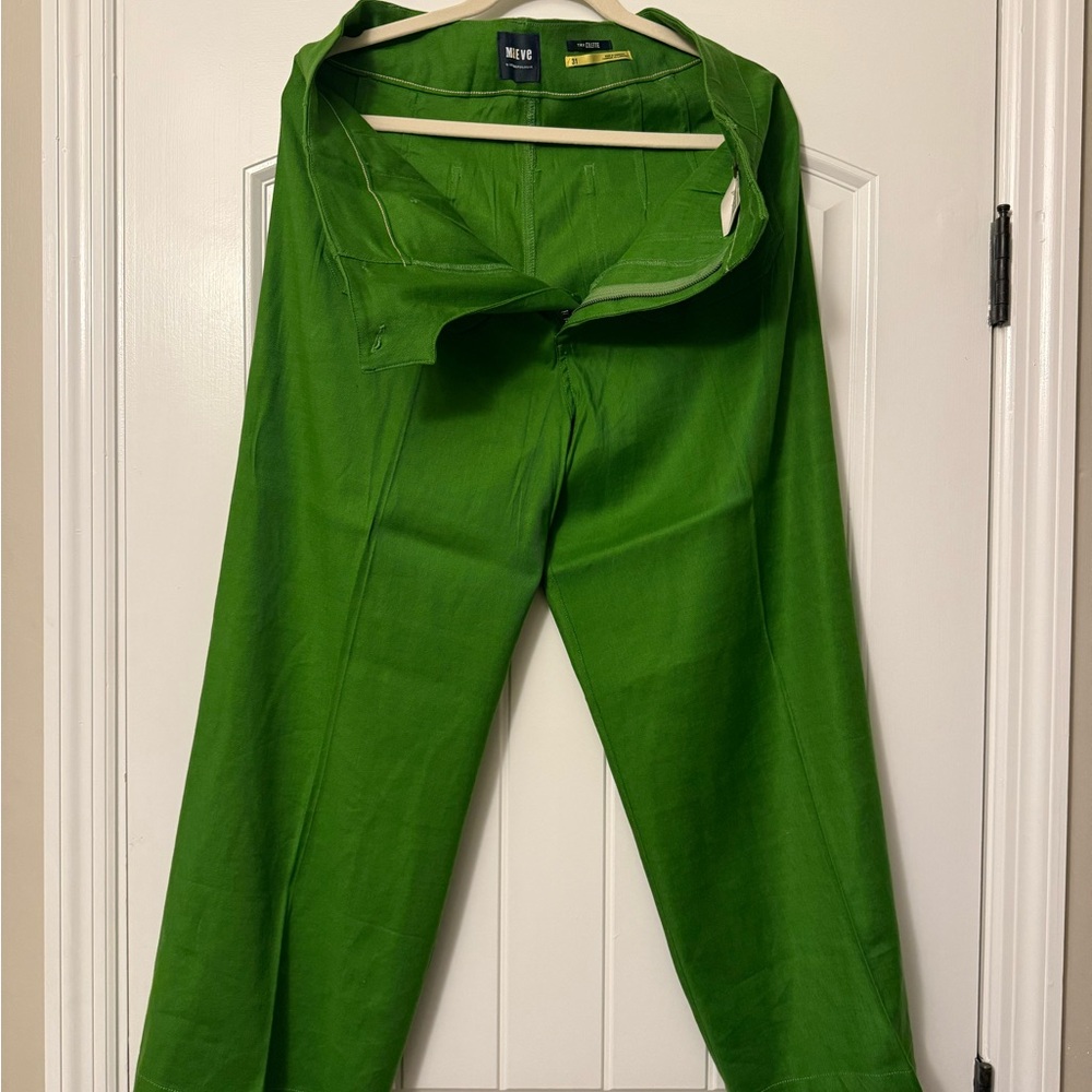 Anthropologie Vibrant Green Chinos